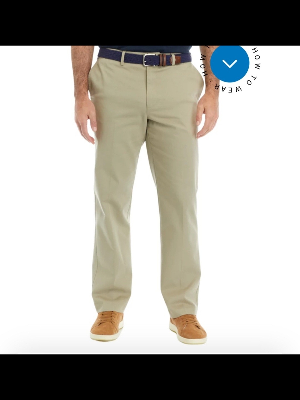 Savane Men's Straight-Fit Chinos in Light Khaki 36W×34L